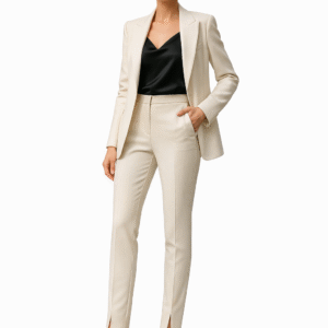 conjunto de alfaiataria feminino bege